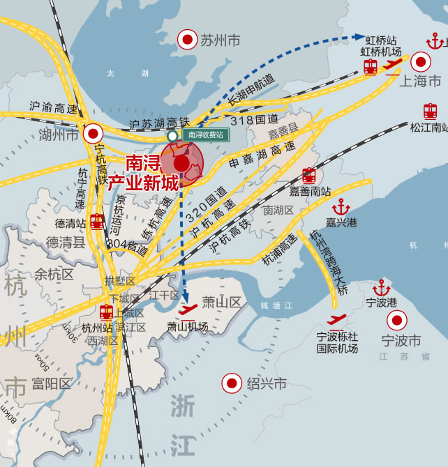 南浔产业新城  上海城市圈 湖州南浔工业用土地出售 园区厂房出租 招商引资 智能机器人、生物医药、医疗器械、汽车关键零部件、智能制造装备