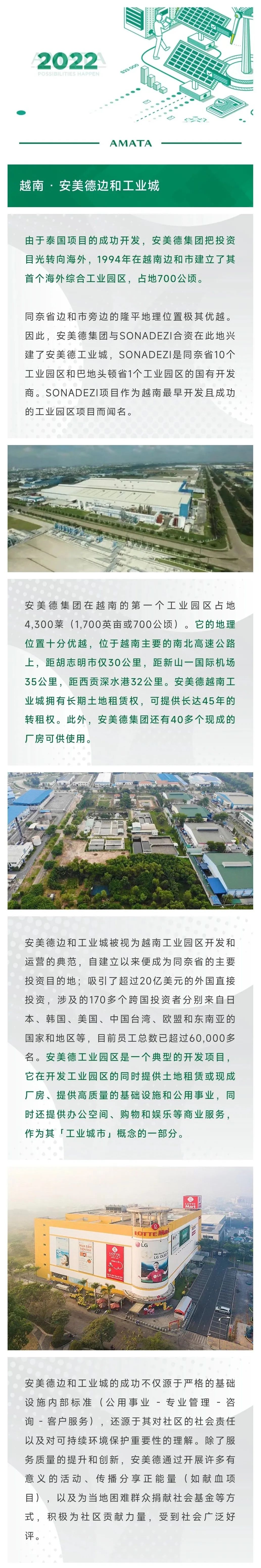 越南·安美德·同奈省边和工业城 厂房出租 工业土地出售 租地建厂